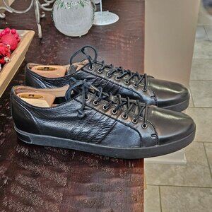 Blackstone Men's JM-11 Soft Leather Sneakers, Black, Sz 13 (EU 47)